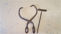 C- ICE TONGS AND HAY HOOK