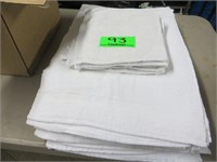 (34) White Cotton Hand Towels (approx. 23" x 16")