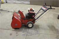 BOLENS 7HP 24" SNOWBLOWER WITH TIRE CHAINS, STARTS