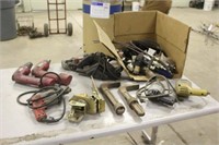 BOX OF ASSORTED POWER TOOLS, SOME WORK SOME DO NOT