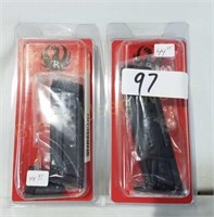 2 Ruger, SR9C Magazine, 10 Rounds, 9mm, Steel, Bla