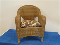 Wicker Chair w/Cushion