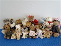 Collection of Boyds Head Bean Bears - Approx. 23