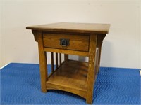 Solid Wood Side Table/Nightstand w/Drawer