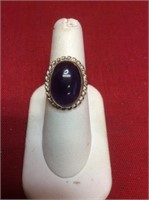Vintage Cocktail Sapphire Ring