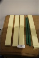 4 Pairs Of Green Candles