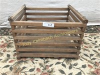 Wooden slatted Amish Apple Crate