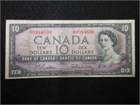1954 Ten Dollar Canada Bank Note