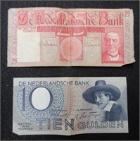 Pair of Early Amsterdam Bank Notes