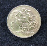 1910 Gold  Sovereign