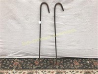 Pair of Iron Meat Hooks