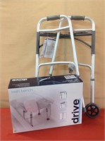 Drive Bath Bench And Walker NEW
