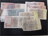 Lot of 1930's German Bank Notes