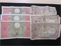 Mixed Lot of Vintage Belgian Bank Notes
