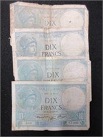 1931-40's French Bank Notes