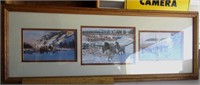 FRAMED & MATTED WESTERN THEME PRINT !