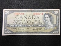 1954 Twenty Dollar Canada Bank Note