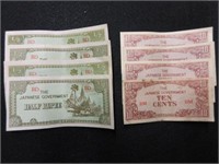 Lot of  Japanese Rupee Bank Notes