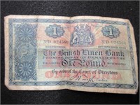1939 British Linen Bank One Pound Note