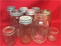 Vintage Glass Mason Jars