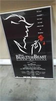 beauty and the beast  theatre framed poster