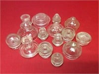 Vintage Small Glass Lids