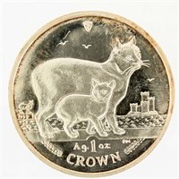 Coin 2012 Isle of Man 1 Crown Silver Manx Cat