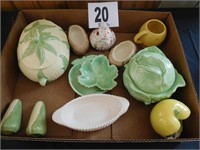 ASSORTMENT OF CERAMIC VEGETABLES