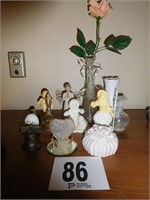 VASES, AVON BOTTLES, WILLOW TREE, SNOWBABIES &