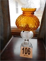 15" TALL CONVERTED OIL LAMP