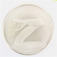 Coin ‘Don’t Tread On Me’ 1 Oz Silver Round