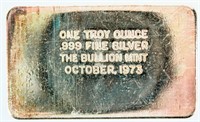 Coin Bullion Mint 1 Oz Silver Bar