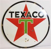 Porcelain Texaco Identification Sign
