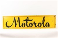 Embossed Tin Motorola Sign