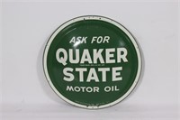Quaker State Oil Convex Button Sign