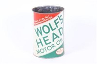 Wolfs Head Motor Oil 5 Quart Oil Can