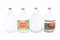 4 One Gallon Coca Cola Syrup Glass Jars