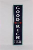 Porcelain Goodrich Tires Vertical Sign