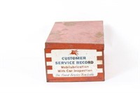 Mobil Customer Service Record Tin Box