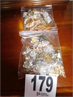 2 BAGS OF COSTUME JEWELRY