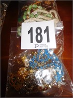 2 BAGS OF COSTUME JEWELRY