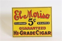 El Moriso Hi-Grade Cigar Easel Back Sign