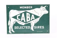 CABA Selected Sires Embossed Tin Sign