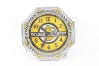 Golden Gurnsey Dairy Neon Clock