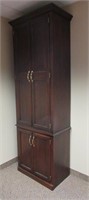Tall Solid Maple Custom Built Storage Cabinet