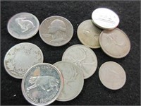 Lot of Silver Canadian and US Coins