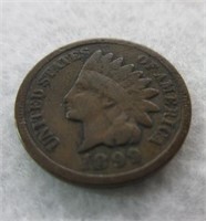 1899 US Indian Head One Cent Piece
