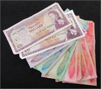 Lot of Several Caribbean Bank Notes