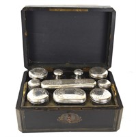 Continental Lady Silver Dressing Set in Box