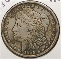 1889 MORGAN DOLLAR  XF